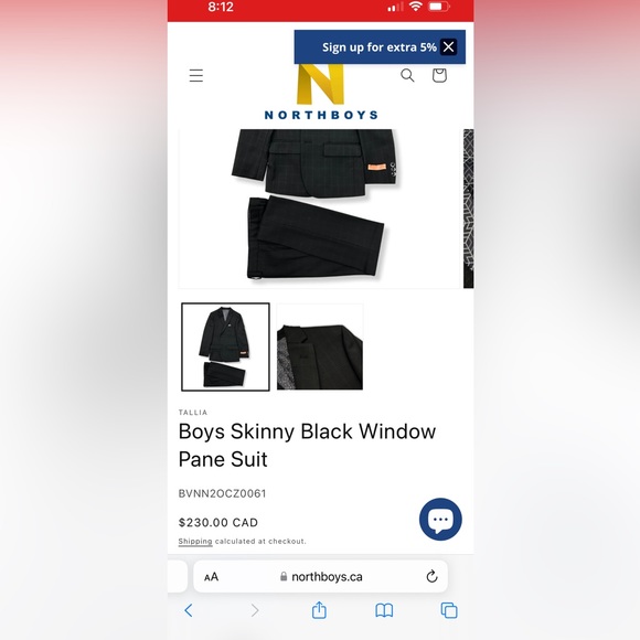 COPY - Tallia boys suit size 7 - Picture 2 of 4